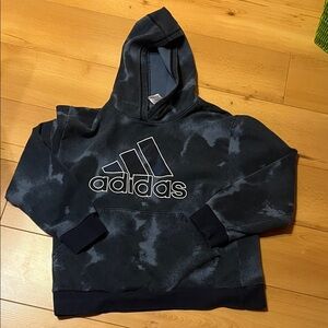 Adidas Blue Tie-Dye Hoodie
